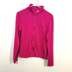 Under Armour Women's Hot Pink Semi Fitted Jacket Size XS Full Zip All Season